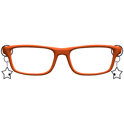 orange star chain nerd glasses