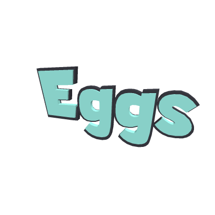 text eggs 3d