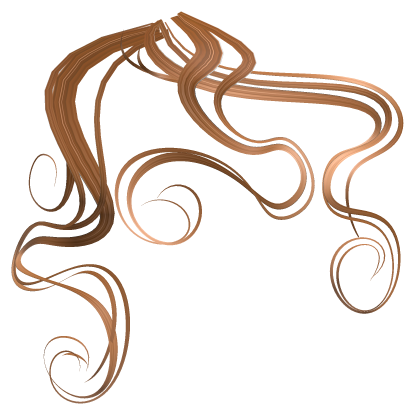 Athena's wet hair pieces (curly version) [black] Roblox item