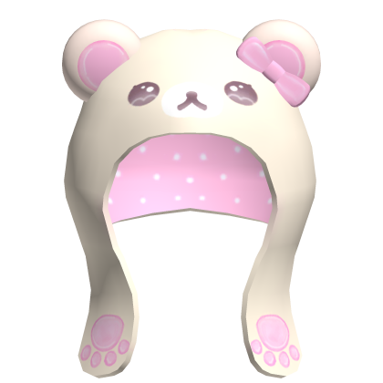 Cute White Kuma Teddy Bear Hoodie