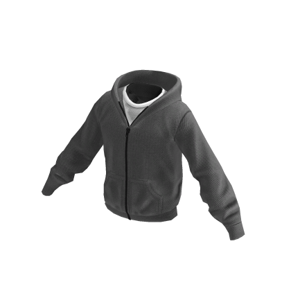 ✦ Oversized Y2K Zip-Up Gray Hoodie ✦ thumbnail