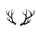 Black Sparkle Time Antlers