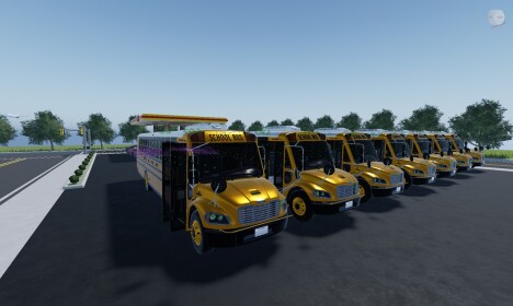 New Buses Downtown School Buses
