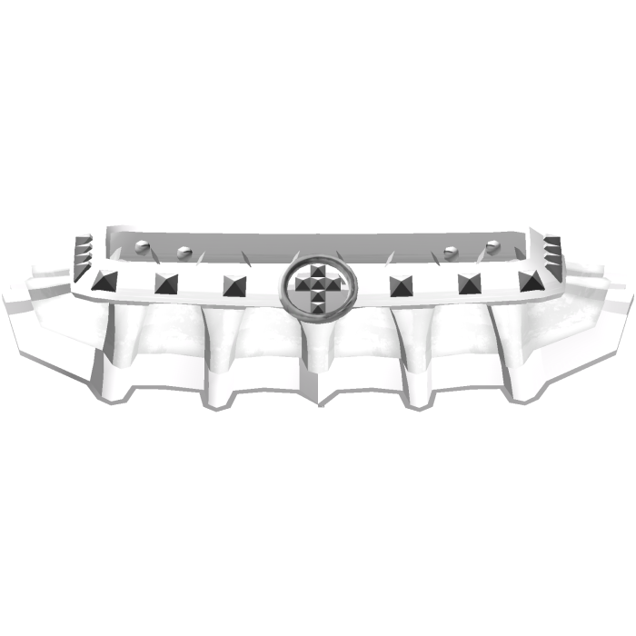 white emo gothic studded skirt w/ cross belt