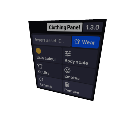 Panel thenus de vestuario