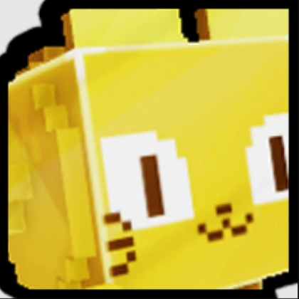 golden huge Pixel cat Roblox decal