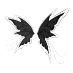 Jeweled Fairy Wings in Black