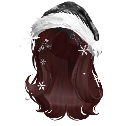 Shy Gentle Swirls w/Santa Hat (Dark Red)