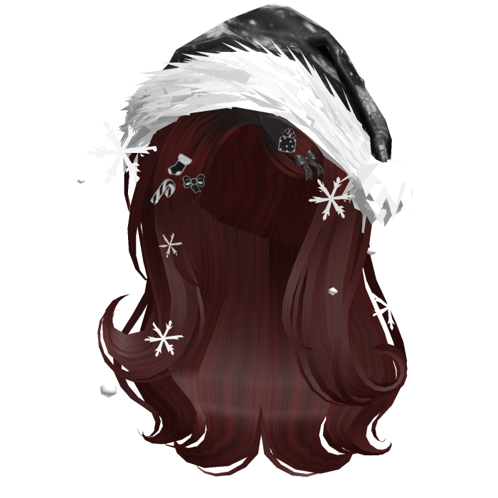 Shy Gentle Swirls w/Santa Hat (Dark Red)