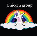 Dabbing unicorns group