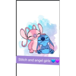 Stitch and angel Girls