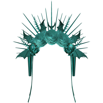 Gothic Light Korblox Rose Skull Vampire Headpiece Roblox item