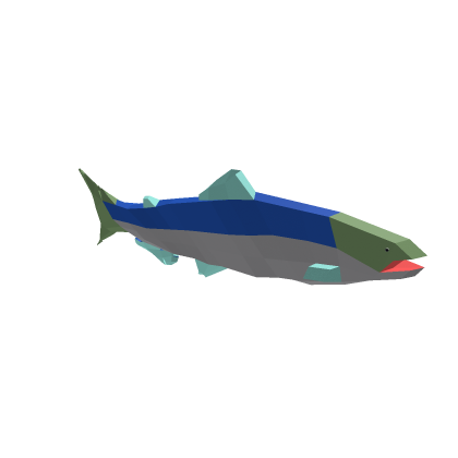 Low-Poly Chinook Salmon