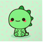 Little Kawii Dinosaur