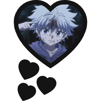 Killua Zoldyck Thinking Hearts Hunter X Hunter