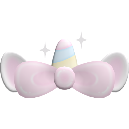 ♡ ⋮ sweet rainbow unicorn bow & ears  