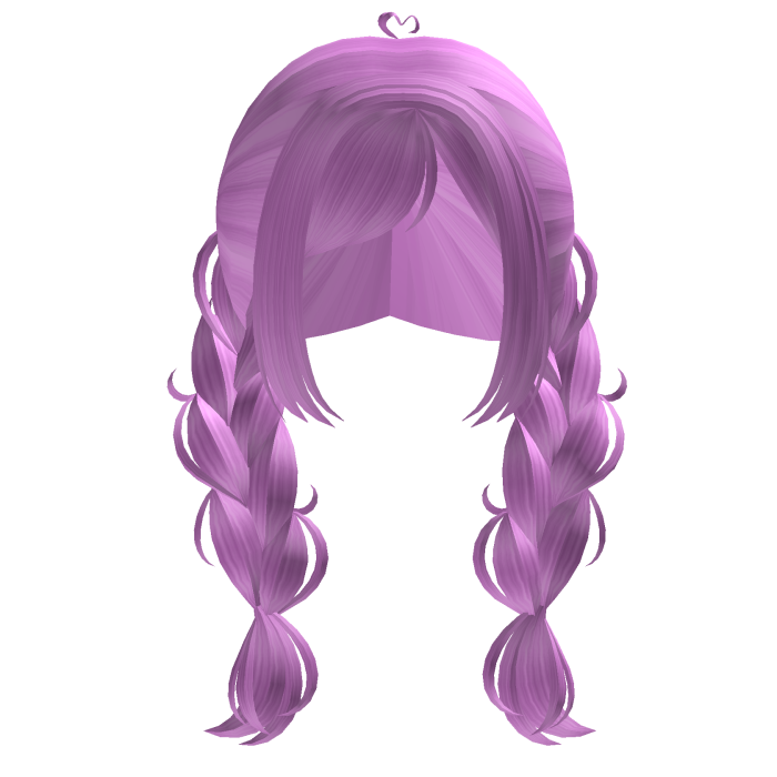 Hair With Lilac Double Braids