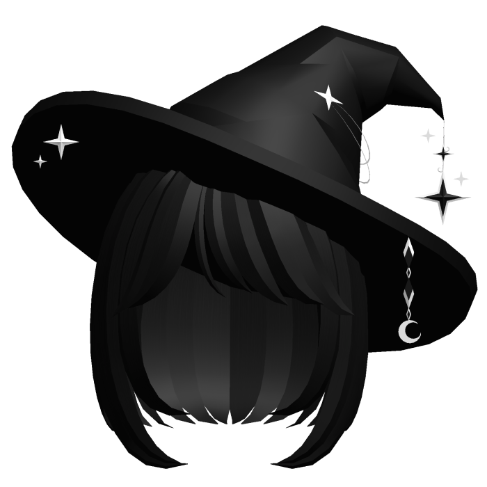 Little Witch Hair Black