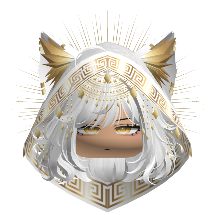 Egyptian Bob w/ Divine Gold White Hood