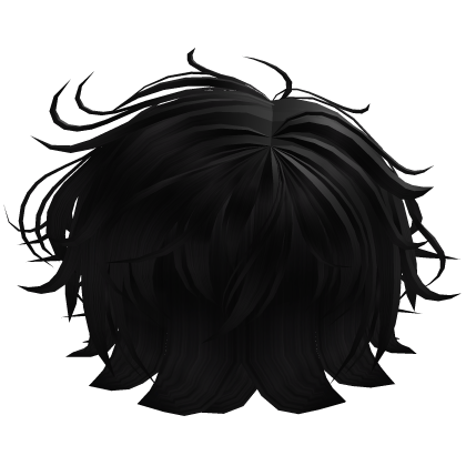 black messy emo grunge boy hair  Roblox item