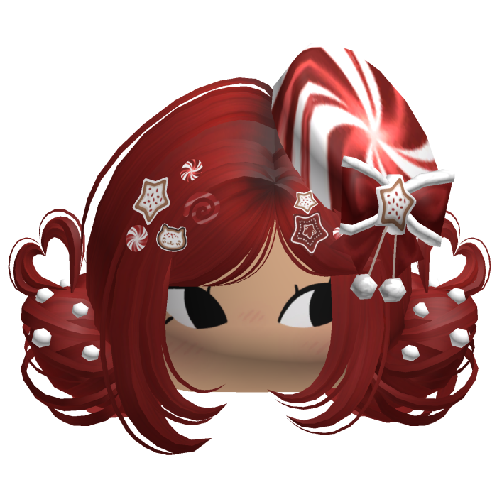 ♡ Christmas Candycane Buns (Red)