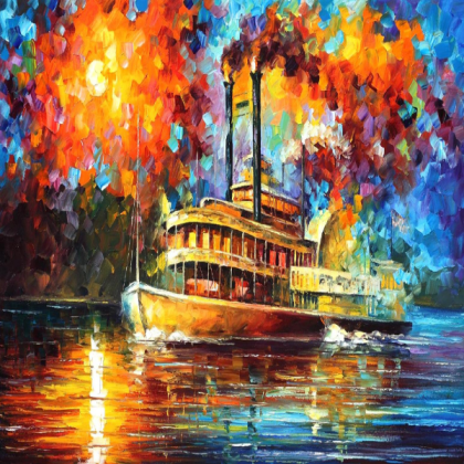 Steamboat Painting Roblox decal