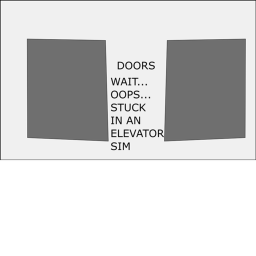 Stuck in an elevator sim