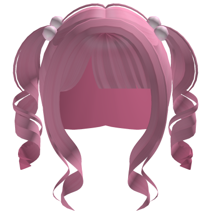 Pink Gothic Curled Pigtails