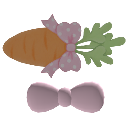♡ cute carrot bow