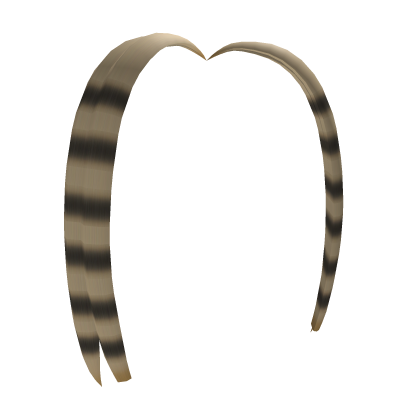 Short scene hair extensions [Blonde/Black bands] Roblox item