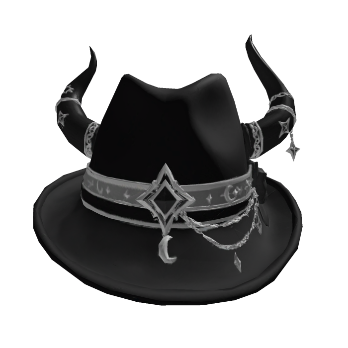 Eclipse Rift Horned Black Fedora
