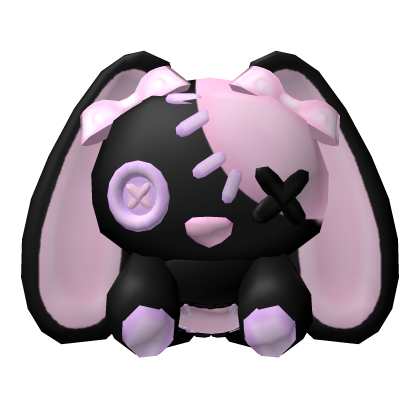 . ‿ ♡ spooky stitched button bunny halloween pet