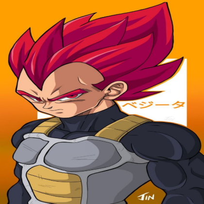 Vegeta from Dragon Ball Z Roblox decal
