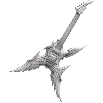Big White Angelic Fallen Angels Guitar