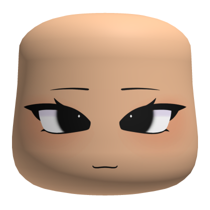 Cute Lash Girl Head - Light Roblox item