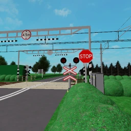 Lithuanian railroad crossing  icon