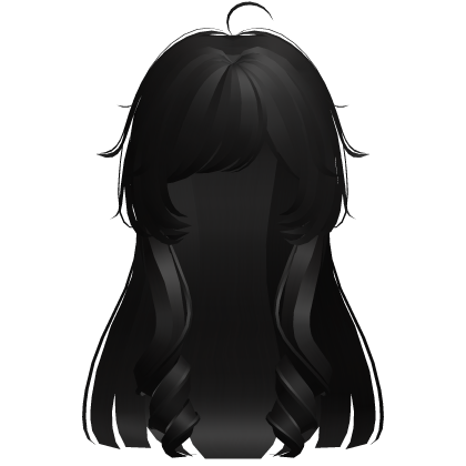 black sweet cutecore layered hair