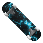 Aqua Electric Lightning Skateboard