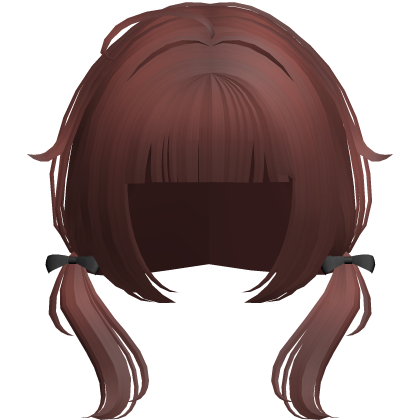 red thin low wispy baby pigtails