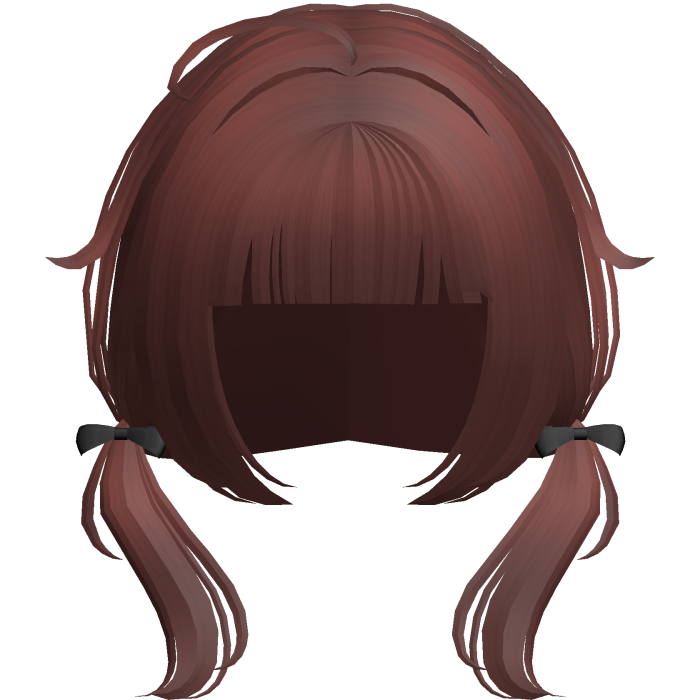red thin low wispy baby pigtails