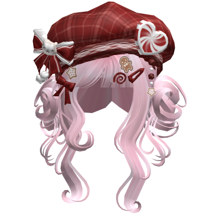 ♡ Christmas Swirly Wispy Buns (Pink)