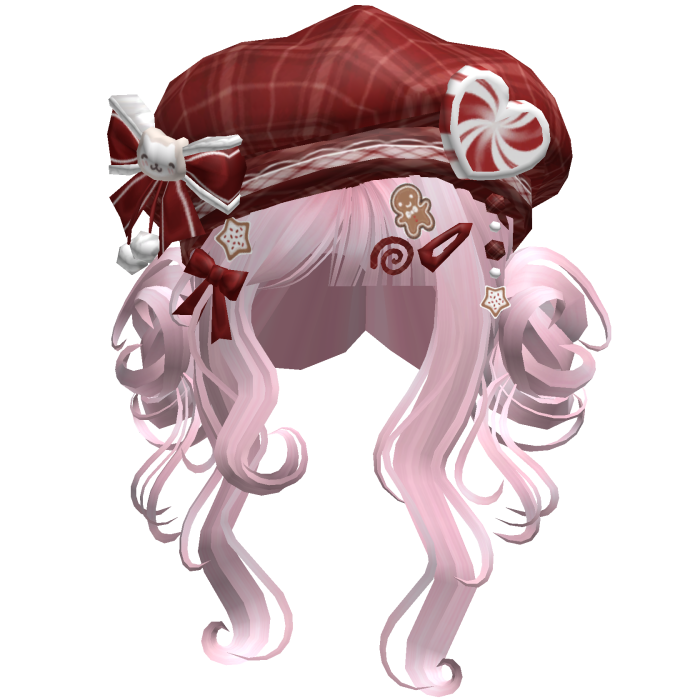 ♡ Christmas Swirly Wispy Buns (Pink)