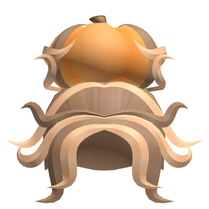 Pumpkin Bun Hair (Brown & Blonde)