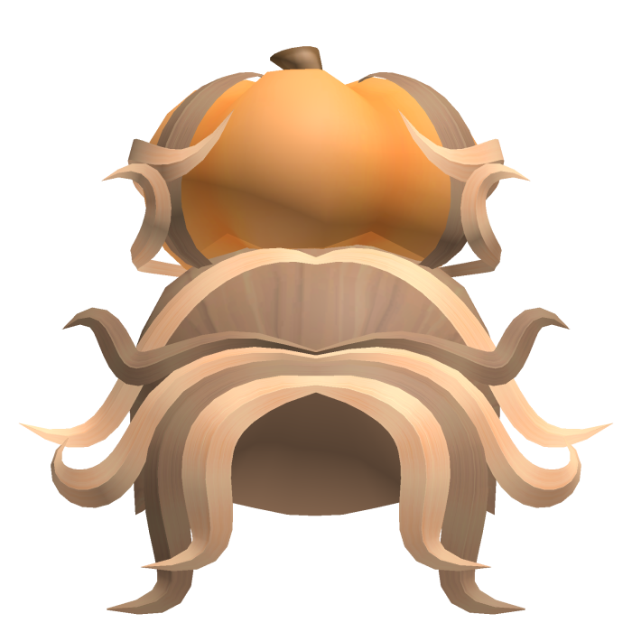 Pumpkin Bun Hair (Brown & Blonde)