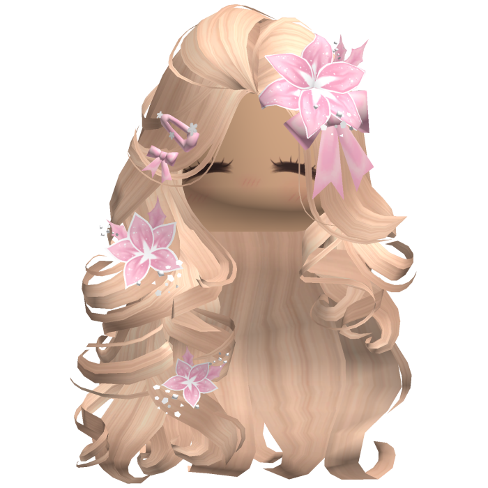 ♡ Christmas Blowout w/ Flowers (Blonde)