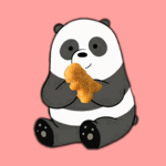 Pandas Eating Dino Nuggies