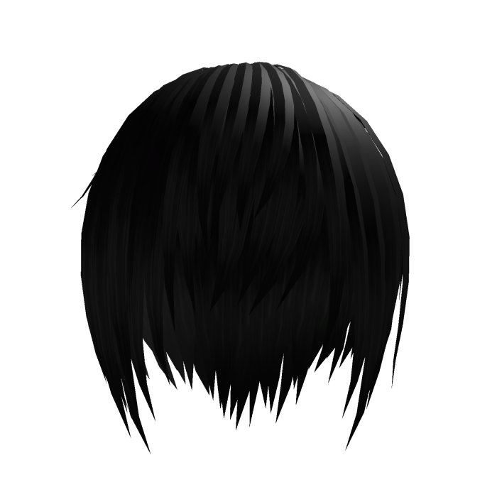 Black Vkei Emo Messy Long Hair