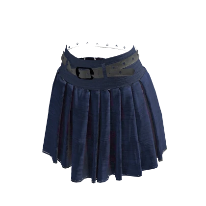 Pleated mini skirt blue pubg outlet