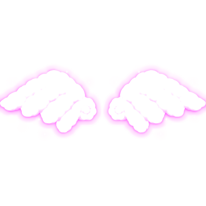 [ GLOWING ] Pink Angel Wings