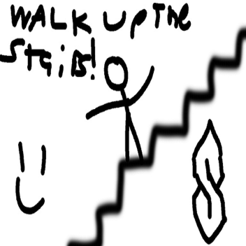 Walk Up a Flight Of Stairs Simulator (advanced)